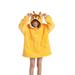 Thaisu Oversized Wearable Blanket Hoodie For Adult Kids - Big Hooded Sherpa Junior Sweatshirt