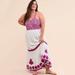 Anthropologie Dresses | Anthropologie Manuela Embroidered Midi Dress | Color: Pink/White | Size: 22w