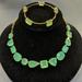 Kate Spade Jewelry | (#51) Nwot Kate Spade Vegas Jewels Green Bauble Necklace & Bracelet 2 Pc Set | Color: Gold/Green | Size: Os