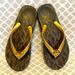 Michael Kors Shoes | Michael Kors Signature Jet Set Flip Flops Sandals Sz 6 Euc Brown Gold Logo | Color: Brown/Gold | Size: 6