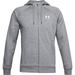 Under Armour Shirts | New Under Armour Grey Fleece Full Zip Hoodie Men's Sz Medium Kangaroo Pocket | Color: Gray | Size: M