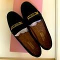 Kate Spade Shoes | Kate Spade Ny Merritt Black Flat Moccasin Shoes Size 6.5m | Color: Black/Gold | Size: 6.5