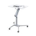 Computer Desk Height Adjustable Standing Desk Lifting Aptop Desk Side Table with Spring Gas Bar Stand Up PC Writing Desk with Silent Scroll Wheel, 4 Colors Home Office Desks