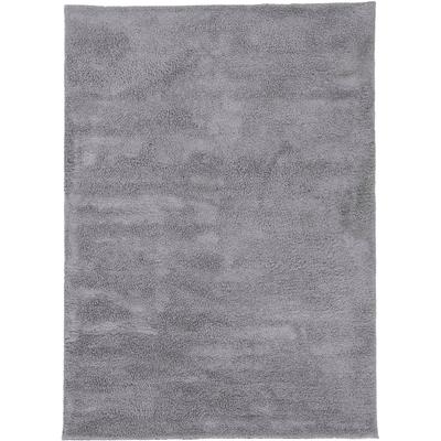 Hochflor-Teppich CARPETFINE "Silky", grau (hellgrau), B:160cm H:20mm L:230cm, Mikropolyester, Teppiche, Shaggy, Langflor, uni, besonders weich, handarbeit Image