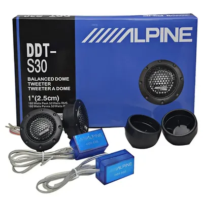 ALPINE DDT-S30 – 2 haut-parleurs stéréo de voiture musique douce en dôme équilibré tweeter de