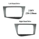 Cadre de voiture Double 2 DIN pour SEAT Leon LHD RHD Kit de montage sur tableau de bord écran DVD