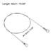 4Pcs Stainless Steel Lanyard Cable 1.5mmx30cm Eyelets Ended Security Wire Rope - Silver