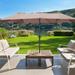 GDY 15 Ft Patio Umbrella With Three Tier Tops More Shade (No Base)