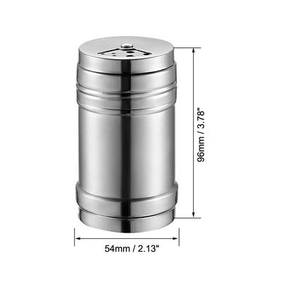 Stainless Steel Dredge Salt/Sugar/Spice/Pepper Shaker Seasoning Cans