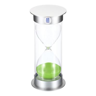 40 Minute Sand Timer, Sandy Clock Count Down Sand Glass, Green Sands