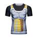 CosFitness Anime Training Shirt Funny Cosplay 3D Muscle Fitness Clothes Hero Workout Compression Short Sleeve T-shirt for Men(Lite Series) L