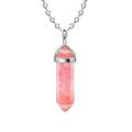Kayannuo Christmas Clearance Gift For Women Rose Quartz Necklace For Women Healing Crystal Necklace Hexagonal Point Real Gemstone Layered Necklace Energy Spiritual Natural Pendant Jewelry