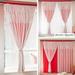 WEPRO 2 Panels Home Curtains Layered Solid Plain Panels And Sheer Sheer Curtains Window Curtain Panels 42 x63