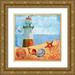 Art Licensing Studio 15x15 Gold Ornate Wood Framed with Double Matting Museum Art Print Titled - Ocean Breeze Lighthouse