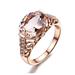 Kayannuo Clearance Gemstone Ring Gemstone Ring Rose Gold Ring