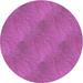 Ahgly Company Indoor Round Patterned Dimorphotheca Magenta Pink Area Rugs 8 Round