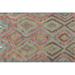 Ahgly Company Indoor Rectangle Contemporary Rust Pink Southwestern Area Rugs 5 x 7