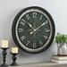 FirsTime & Co. Bronze Compass Rose Wall Clock Traditional Analog 24 x 2 x 24 in