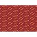 Ahgly Company Machine Washable Indoor Rectangle Transitional Orange Red Orange Area Rugs 5 x 8