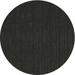 Ahgly Company Indoor Round Contemporary Charcoal Black Abstract Area Rugs 5 Round