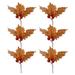 HOMEMAXS 6pcs Christmas Decor Desktop Decoration Showcase Ornament Simulation Leaf Decor