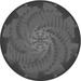 Ahgly Company Machine Washable Indoor Round Transitional Gray Brown Area Rugs 3 Round