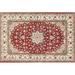 Ahgly Company Indoor Rectangle Traditional Fire Brick Red Persian Area Rugs 6 x 9