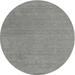 Ahgly Company Indoor Round Contemporary Sage Green Abstract Area Rugs 3 Round