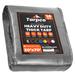 Tarpco Safety 30 ft. x 70 ft. 14 Mil Heavy Duty Polyethylene Tarp, Waterproof, Rip & Tear Proof Aluminum in Gray | 1 H x 30 W x 70 D in | Wayfair