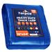Tarpco Safety 18 ft. x 24 ft. 10 Mil Heavy Duty Polyethylene Tarp, Waterproof, Rip & Tear Proof Aluminum in Blue | 1 H x 18 W x 24 D in | Wayfair