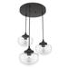 Hunter Fan Saddle Creek 3 - Light Schoolhouse Cluster Pendant Glass, Metal in Brown | 7.5 H x 17.25 W x 17.25 D in | Wayfair 19503