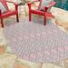 Brown 96 x 0.13 in Area Rug - Jill Zarin Geometric Machine Woven Indoor/Outdoor Area Rug in Gray/Beige | 96 H x 0.13 D in | Wayfair 3180810