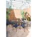 Kettler USA Pilano Outdoor 6-Person Dining Set w/ 57" x 35" Table Metal in Gray | 57 W in | Wayfair C0801-0200K2