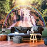 Loon Peak® Damontrae Magical Waterfall Wall Mural Non-Woven | 55 W in | Wayfair 620BD4E625F54C2FBC0C0E628521FD40