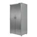 Seville Classics UltraHD Steel 2-Door Lockable Garage Storage Cabinet 36 x 24 x 72 Granite Gray