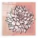 Red Barrel Studio® "Pink & Gray Floral 1" By Stellar Design Studio, Acrylic Glass Wall Art Plastic/Acrylic | 12 H x 12 W x 0.13 D in | Wayfair