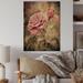 House of Hampton® Vintage Pink Roses w/ Water Drops - Nautical & Coastal Wood Wall Art Decor - Natural Pine Wood Metal in Brown/Pink | Wayfair