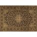 White 60 x 36 x 0.35 in Area Rug - Bungalow Rose Oriental Machine Woven Wool/ Area Rug in Brown/Black/Beige | 60 H x 36 W x 0.35 D in | Wayfair