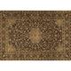 White 60 x 36 x 0.35 in Area Rug - Bungalow Rose Oriental Machine Woven Wool/ Area Rug in Brown/Black/Beige | 60 H x 36 W x 0.35 D in | Wayfair