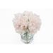Primrue Faux Peony Bushes in Glass Vase Plastic in Pink/Indigo | 10 H x 7 W x 7 D in | Wayfair E7F89AEBEC2F442BBD55D939DE477C8D