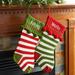 The Holiday Aisle® Personalized Knit Stocking Polyester/Cotton in Red | 20 H x 10 W in | Wayfair 5DB87FFBDA1B4882B737AB02226CE303