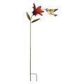 Regal Art & Gift Hummingbird Flower Stakes - Ruby Throated Metal | 44 H x 18.5 W x 7 D in | Wayfair 13272