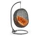 Ergode Hide Outdoor Patio Swing Chair With Stand - Gray Orange