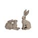 Melrose Set of 2 Rustic Springtime Bunny Rabbit Garden Figures 14â€�