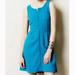 Anthropologie Dresses | Anthropologie Leifsdottir Zippered Jacquard Turquoise Dress 10 | Color: Blue | Size: 10