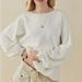 Free People Tops | Free People We The Free Waves Thermal Sweatshirt Pullover Xs Yoga Barre Top Nwt | Color: Cream/White | Size: Xs