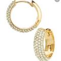 Kate Spade Jewelry | Brilliant Statements Pav Mini Huggie Hoop Earrings Kate Spade New York Nwt | Color: Gold | Size: Os