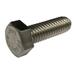 ZORO SELECT 1PRW5 #6-32 x 1/2 in Hex Hex Machine Screw, Plain Stainless Steel,