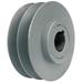 ZORO SELECT 2VP75138 1-3/8" Fixed Bore 2 Groove Variable Pitch Pulley 7.5" OD