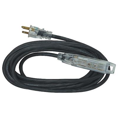 SOUTHWIRE 54533501 SJOW Extension Cord, 14 AWG, Outdoor, 14/3, 3 Outlets,